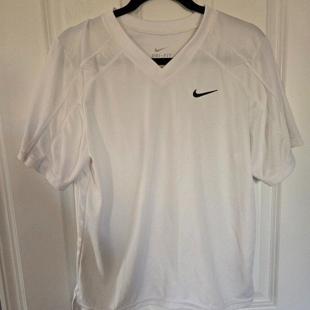 Nike White Dri Fit Shirt Youth XL